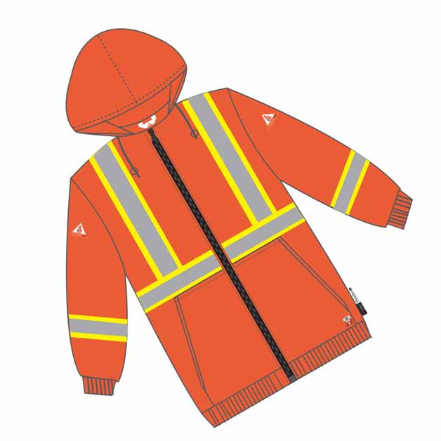 Flame Resistant FR Detachable Hoodie with Front Zipper